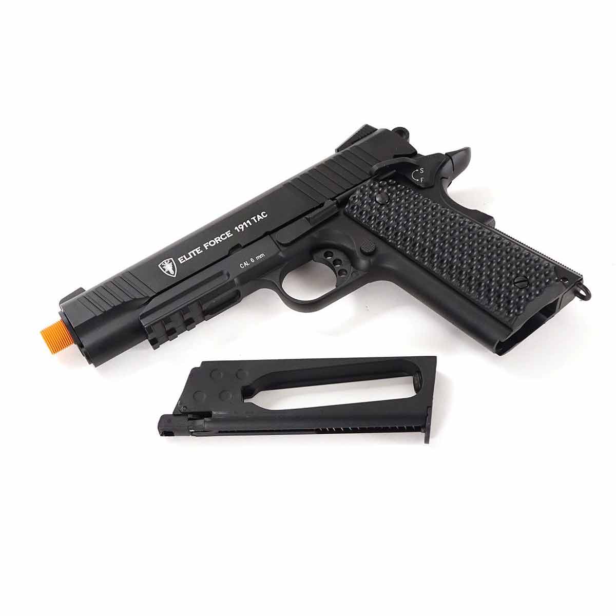 Elite Force 1911 Tac Gen 3 12 Gram CO2 Semi Auto Metal Blowback Airsoft Pistol Black
