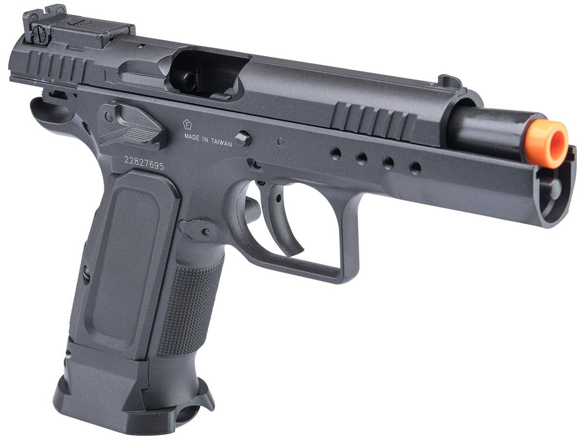 Cybergun Tanfoglio Licensed Limited Edition Custom Airsoft GBB Pistol by KWC - Black