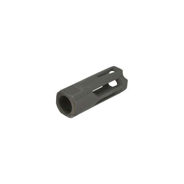 Krytac Black Metal Airsoft Flash Hider 14mm Negative and Set Screw
