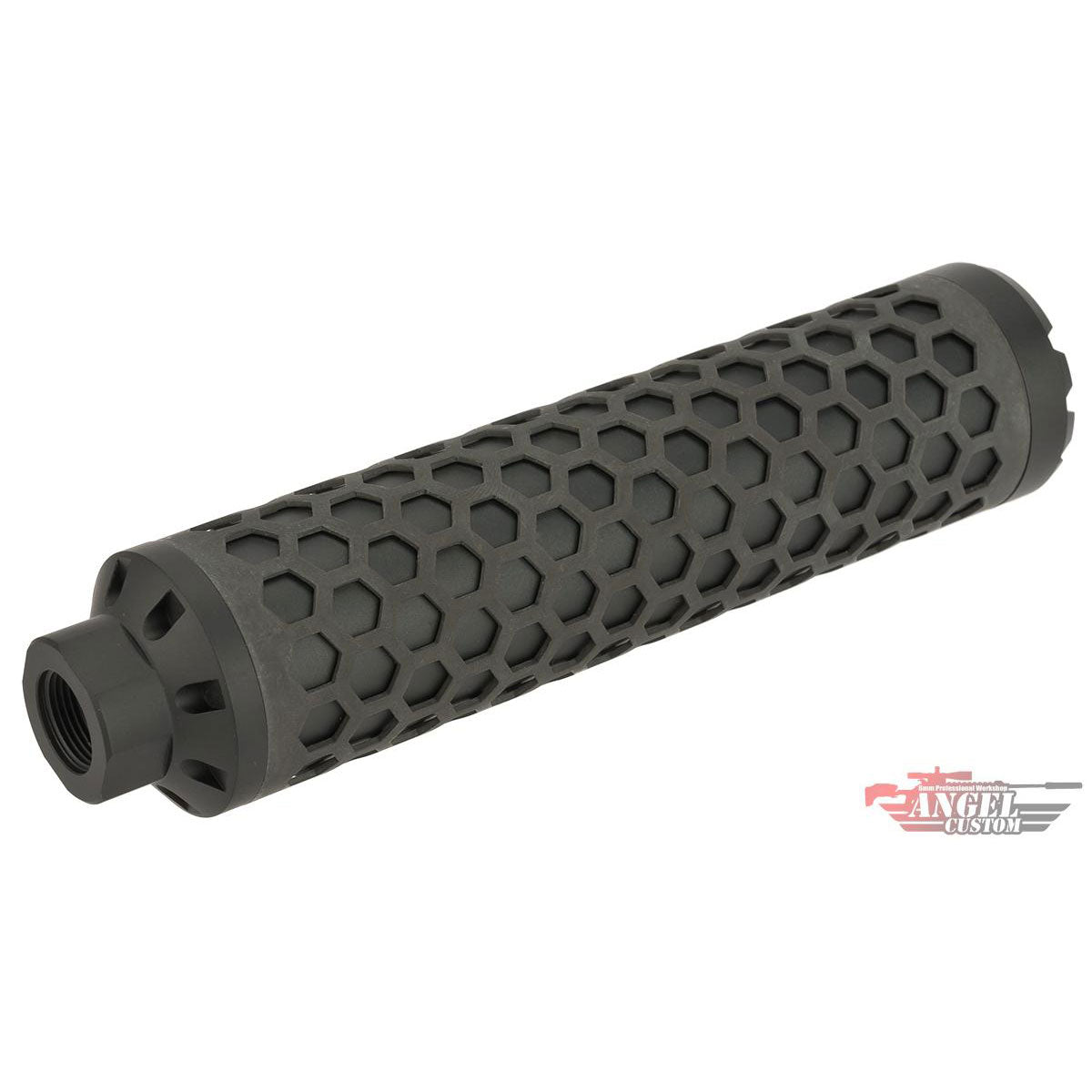 Angel Custom HIVE Airsoft Barrel Extension (160mm / 14mm Neg.) - Black