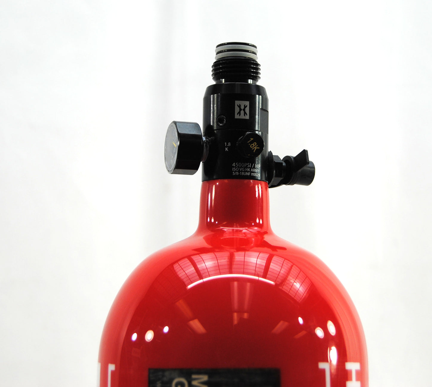 Used HK Army Compressed Air 68ci/4500psi Tank - Red