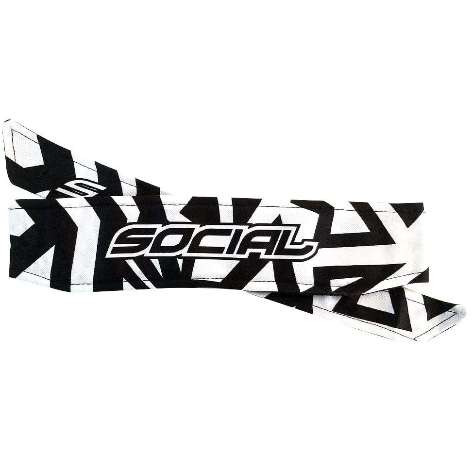 Social Paintball Long Tie Headband - Psycho Maze