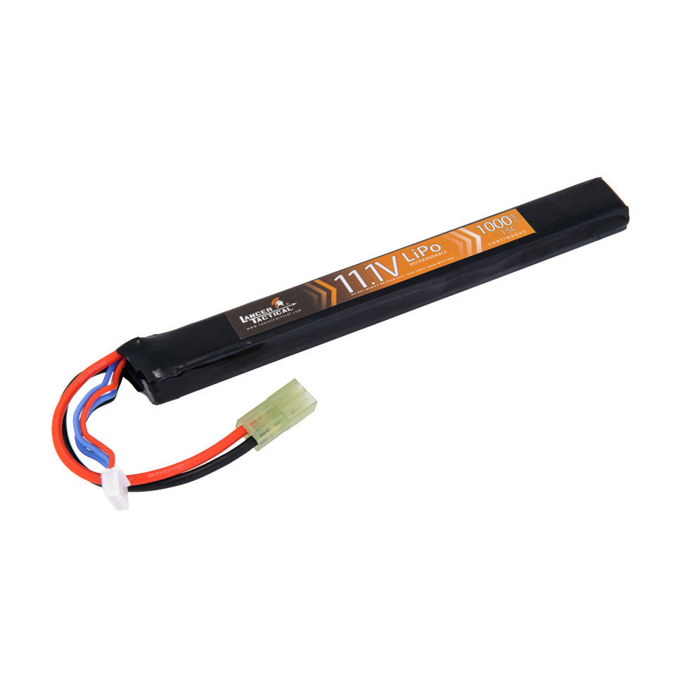 Lancer Tactical Airsoft 11.1v 1000mAh 15C Stick Lipo Battery