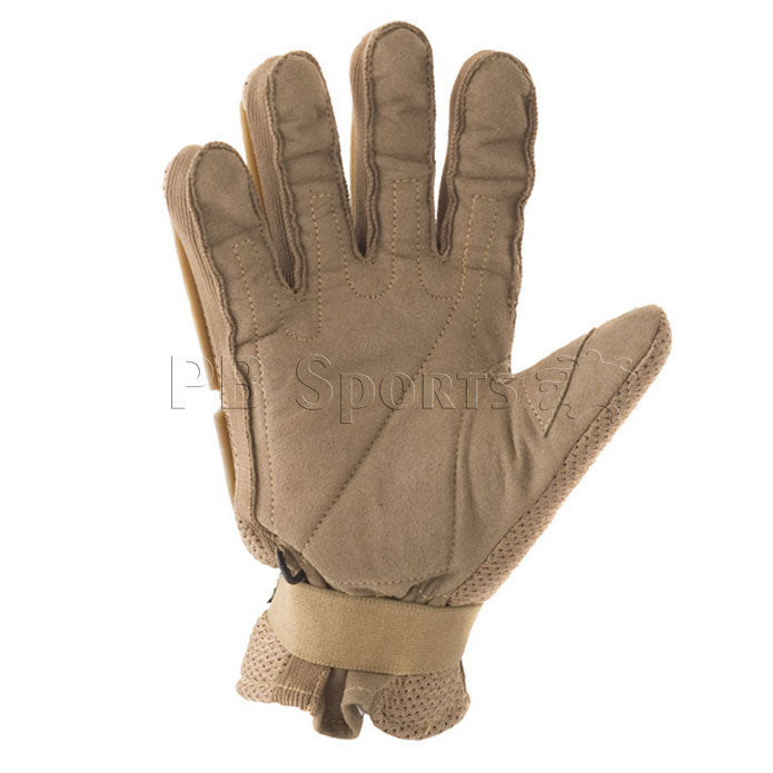 Valken V-Tac Full Finger Plastic Gloves - Tan