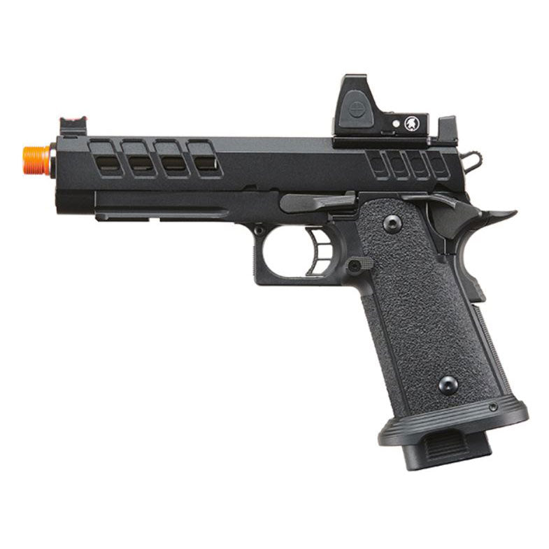 Lancer Tactical Heracles Hi-Capa Green Gas Blowback Airsoft Pistol w/ Reflex Sight - Black