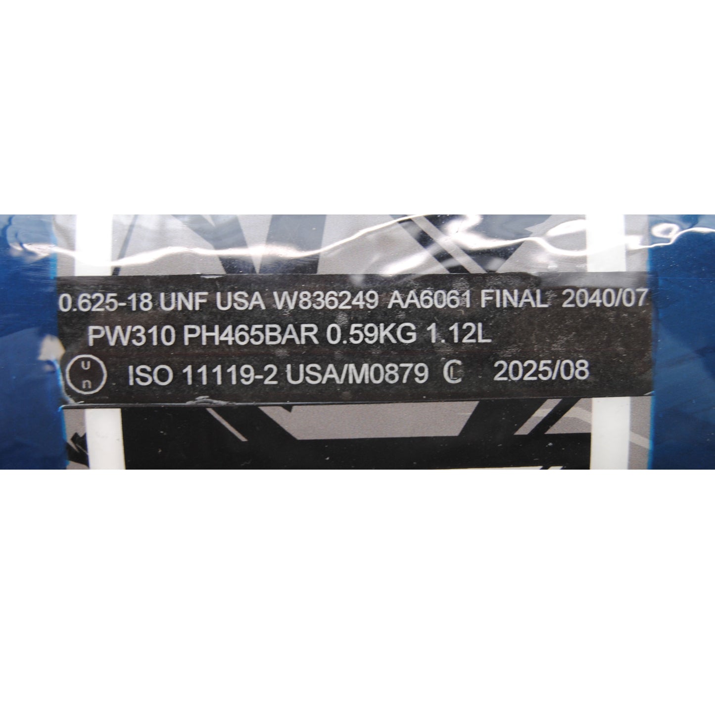 Used HK Army Aerolite Compressed Air 68ci/4500psi Tank - Dark Blue