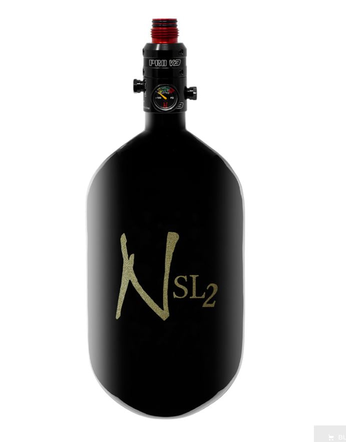 Ninja 68ci/4500psi SL2 HPA Tank - Black w/ Gold Logo