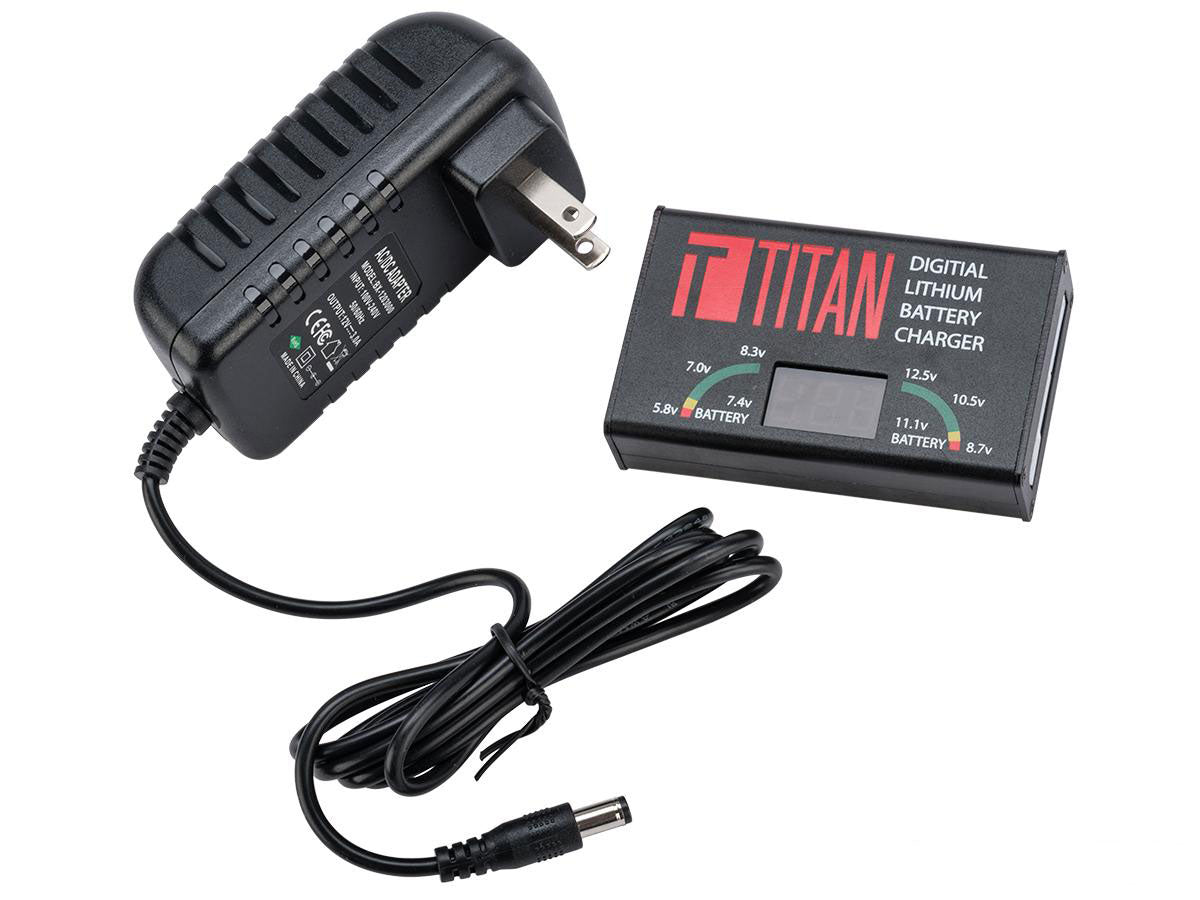 Titan Power Digital Charger for LiPo Airsoft AEG Batteries - DC Charger