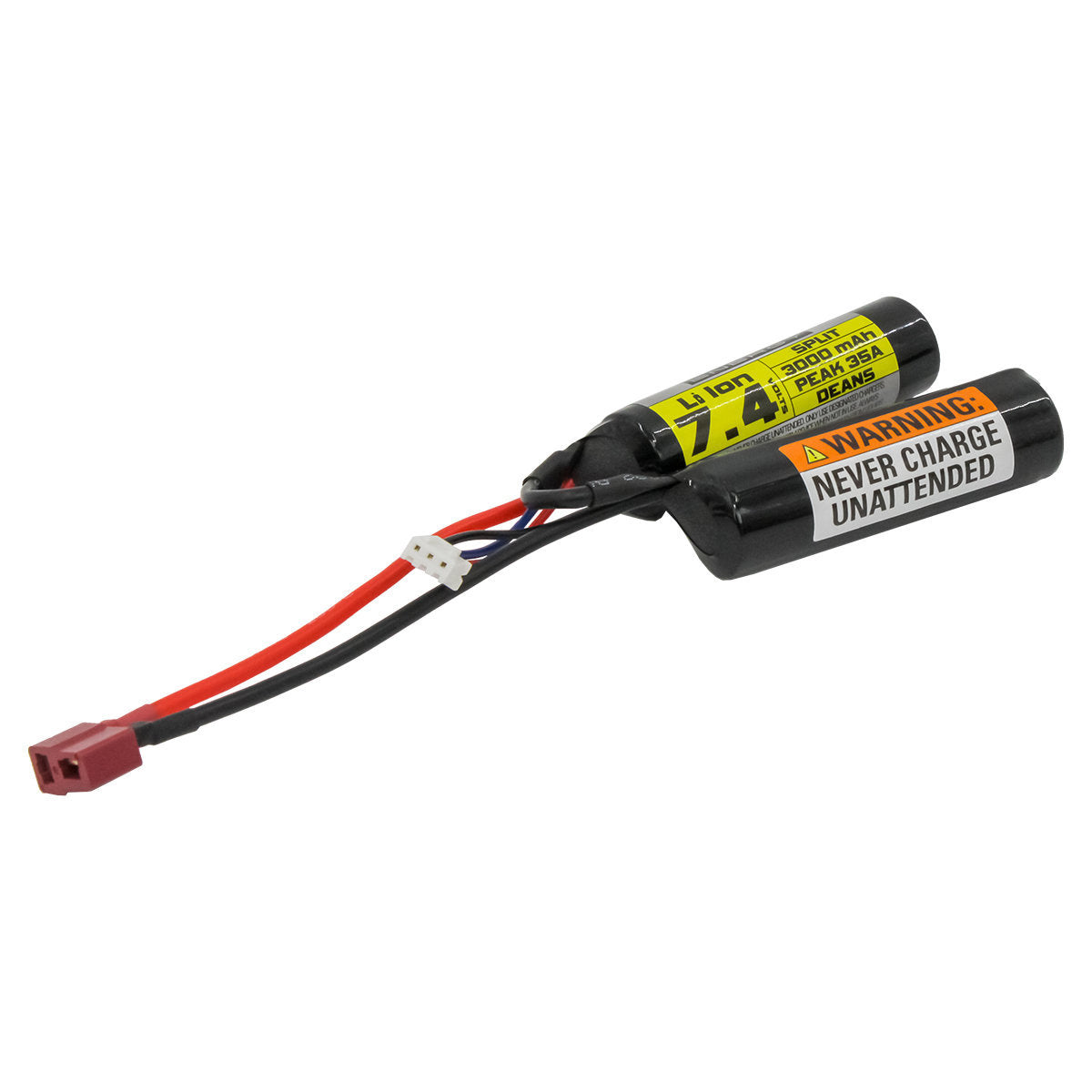 Valken 7.4V 3000mAh Peak 35A Split Style Battery (Deans)
