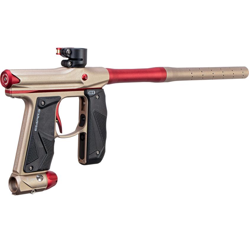 Empire Mini GS Paintball Gun w/ 2 Piece Barrel - Dust Tan / Red - Empire