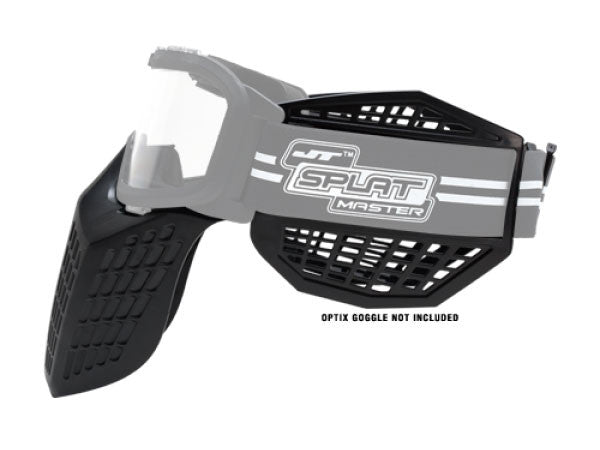 JT Splatmaster Optix paintball goggle upgrade to full face protection - JT Splatmaster