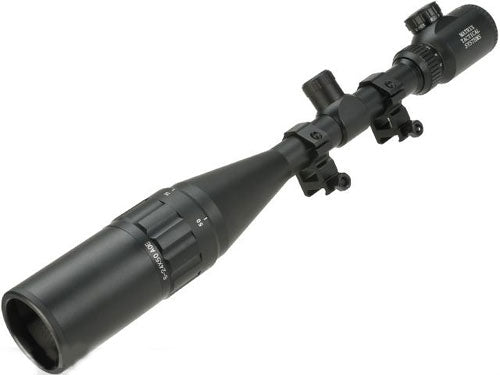 Matrix M2019 6-24x50 AOE Illuminated Scope w/ Mounting Rings, Lens Cover, & Sunshade - Evike