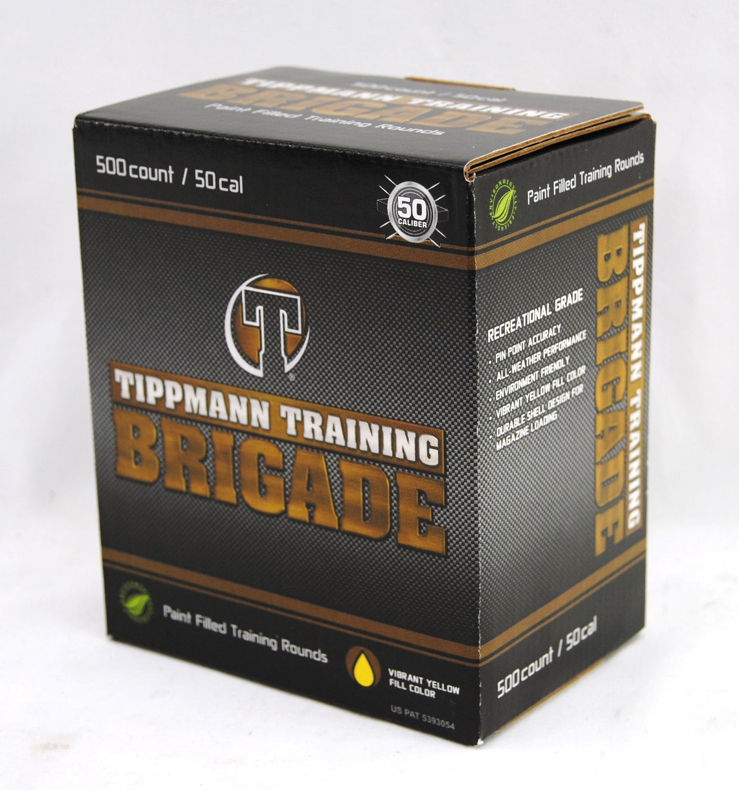 Tippmann Training Brigade .50 Cal Paintballs - 500 Count - Yellow Shell / Yellow Fill - NO SHIPPING