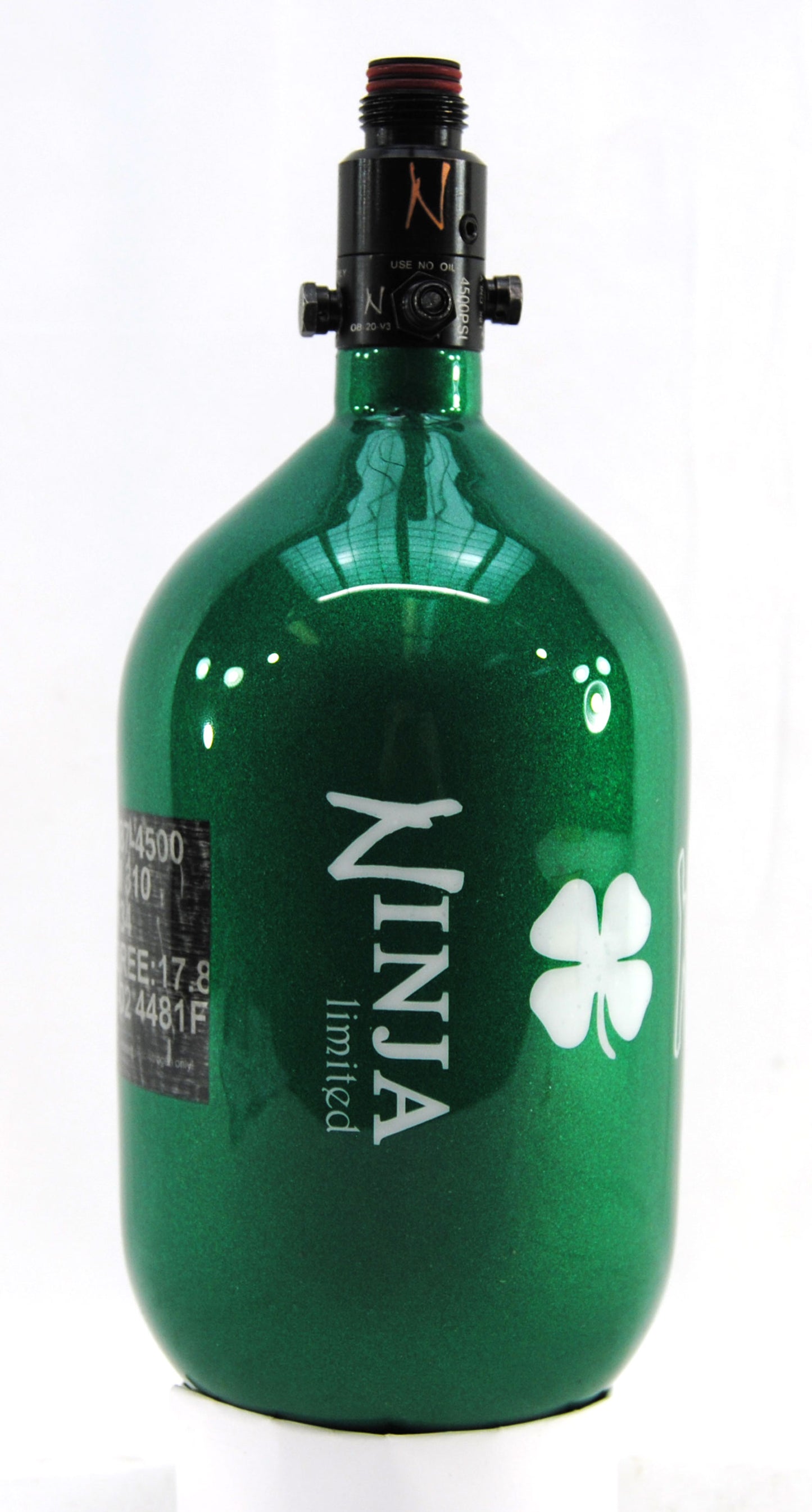 Ninja 68ci 4500psi HPA Tank - Limited Edition St. Patrick's Day Lucky Clover - Standard Regulator - Ninja Paintball
