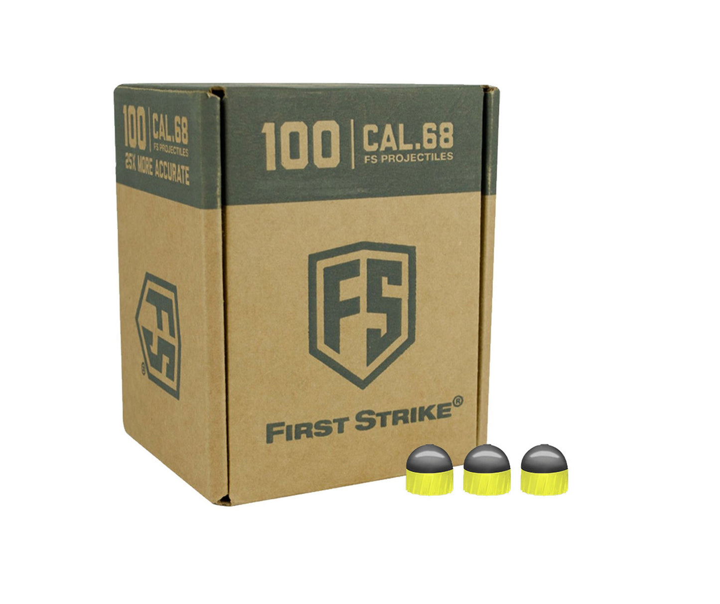 First Strike Rounds - 100ct - Yellow/Smoke-Yellow - First Strike