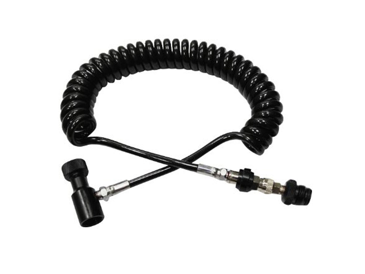Paintball Coiled Remote Line w/ Slide Check - Guerrilla Air