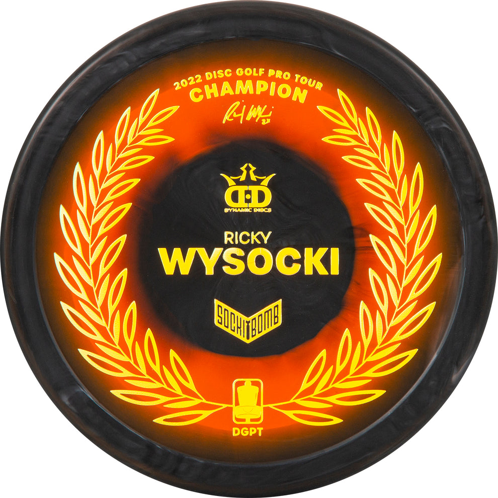 Dynamic Discs Classic Supreme Raptor Eye Sockibomb Slammer 2022 Ricky Wysocki DGPT Tour Champion Disc
