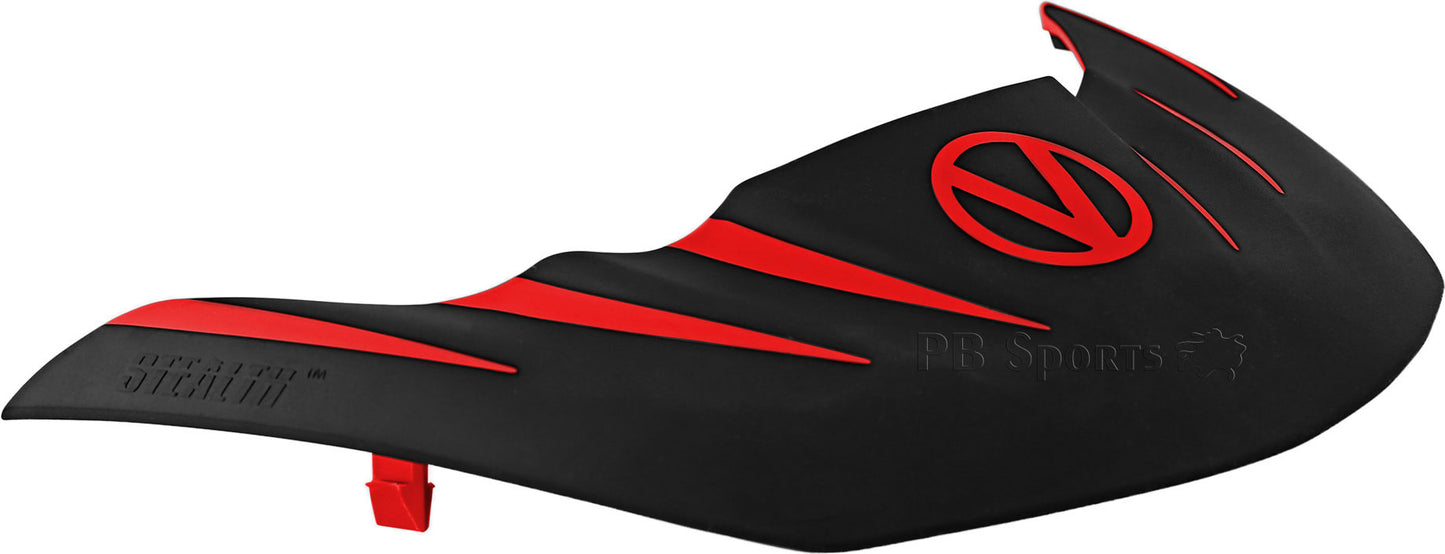 Virtue Vio Stealth Visor Red & Black - Virtue