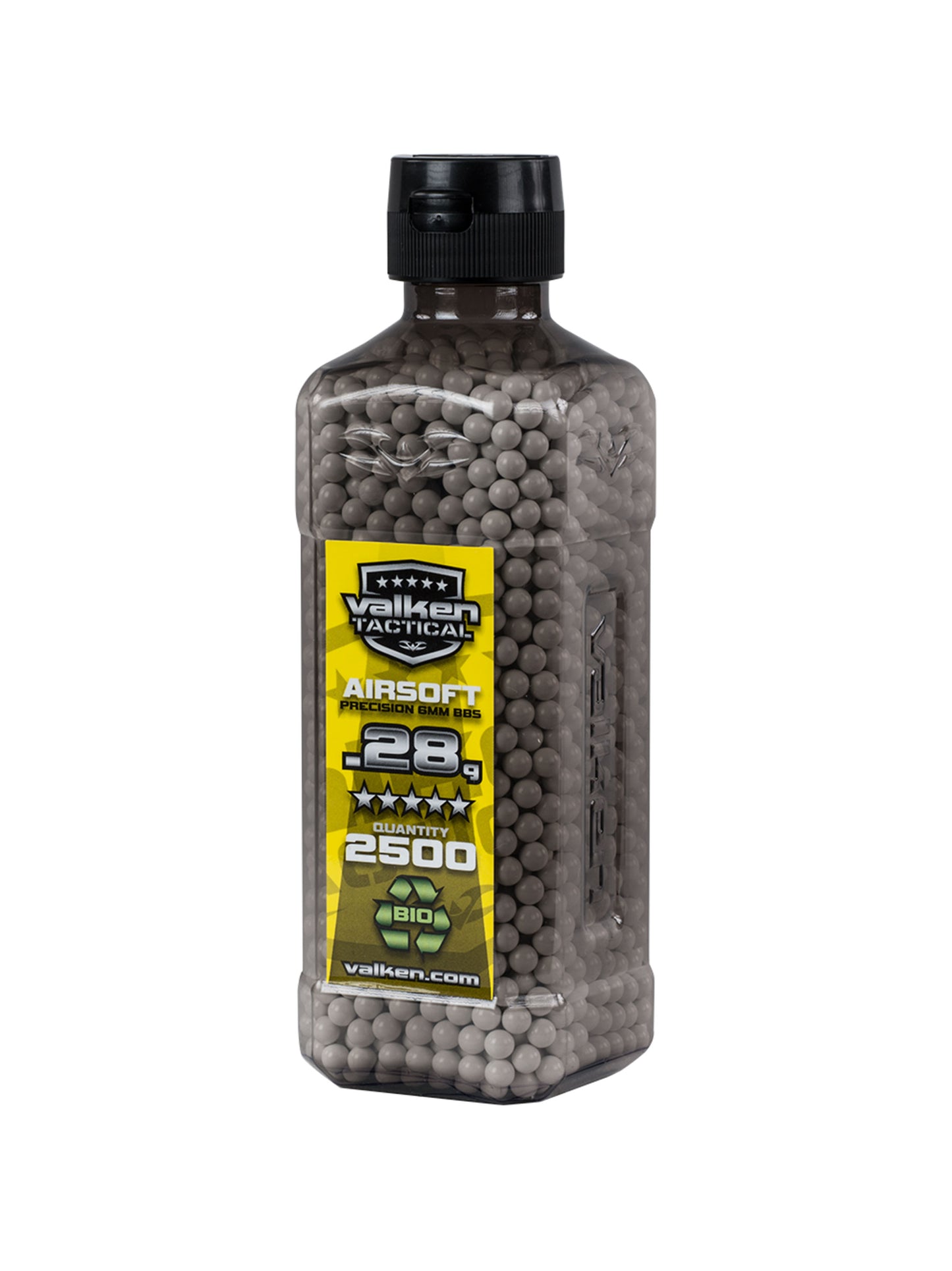Valken BIO .28g White BBs 2500 Count Bottle - Valken Paintball