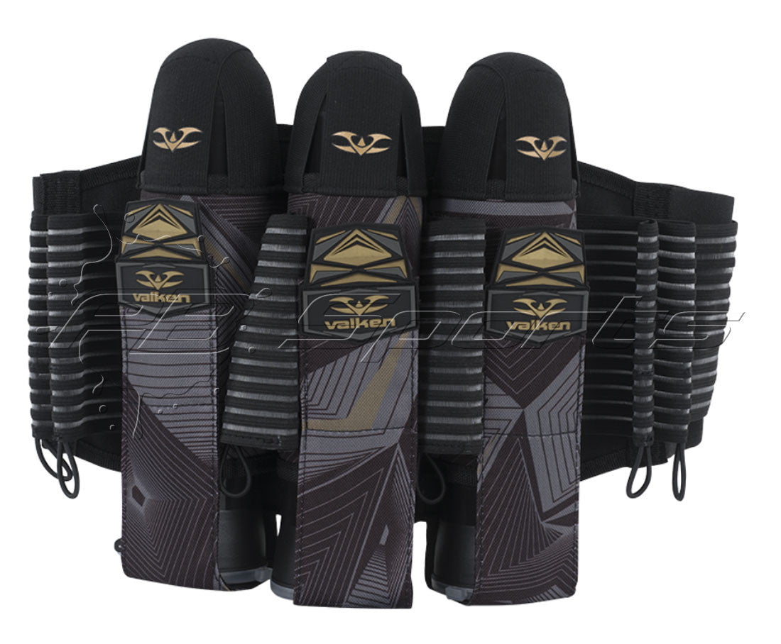 Valken Redemption Vexagon 3+6 Pod Harness - Black/Gold - Valken Paintball