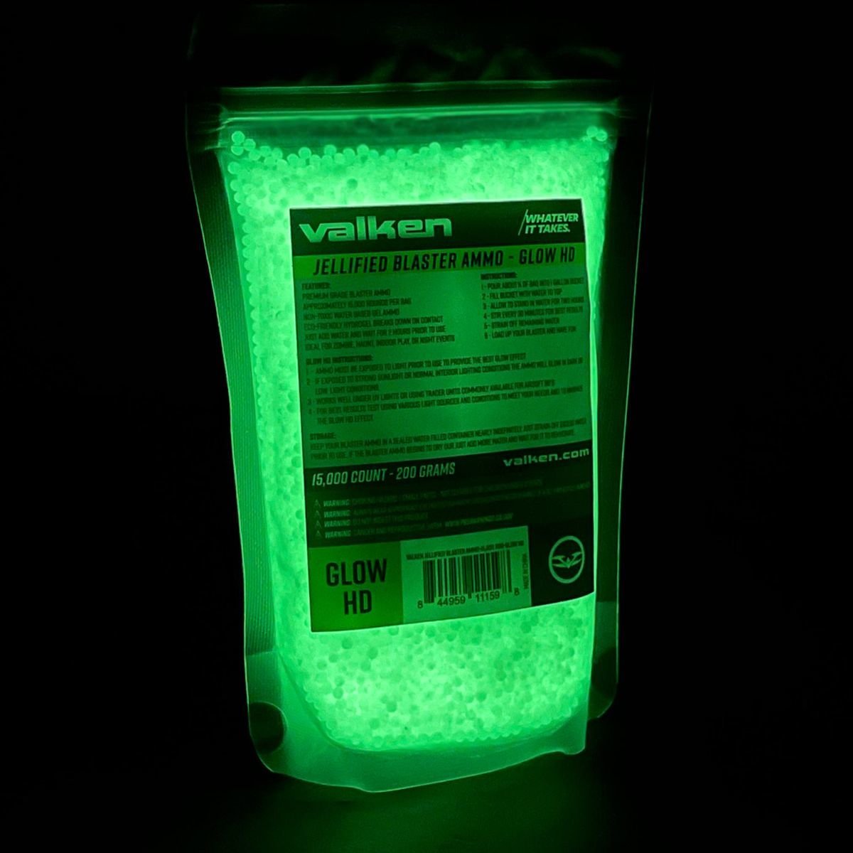 Valken GLOW HD Gel Blaster Ammo - 15,000 Rounds