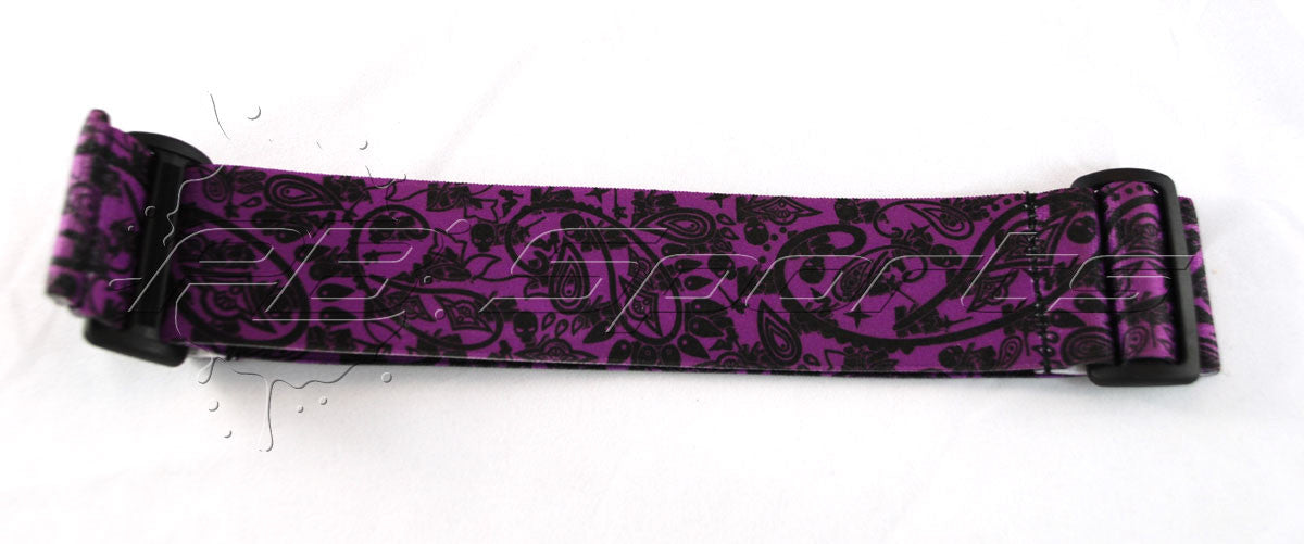 KM Strap - Bandana - Purple with Black - KM