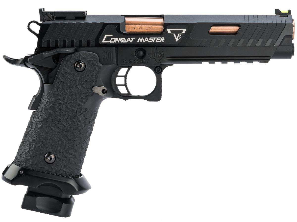 EMG STI / TTI Licensed JW3 2011 Combat Master Airsoft Training Pistol Green Gas - Palco