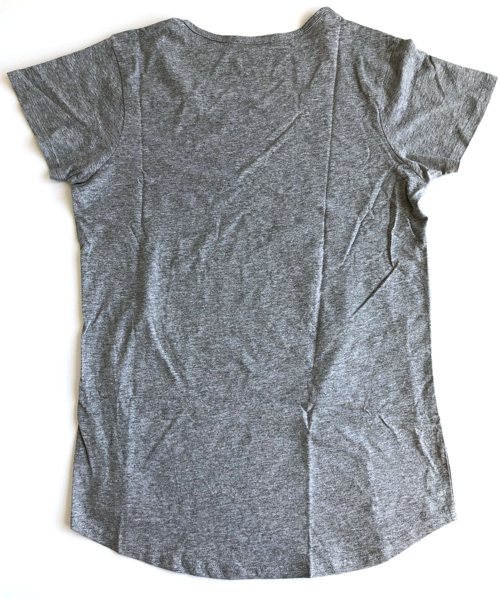 HK Army Running Cities Skull and Crossbones Women's Grey T-Shirt - Medium - HK Army