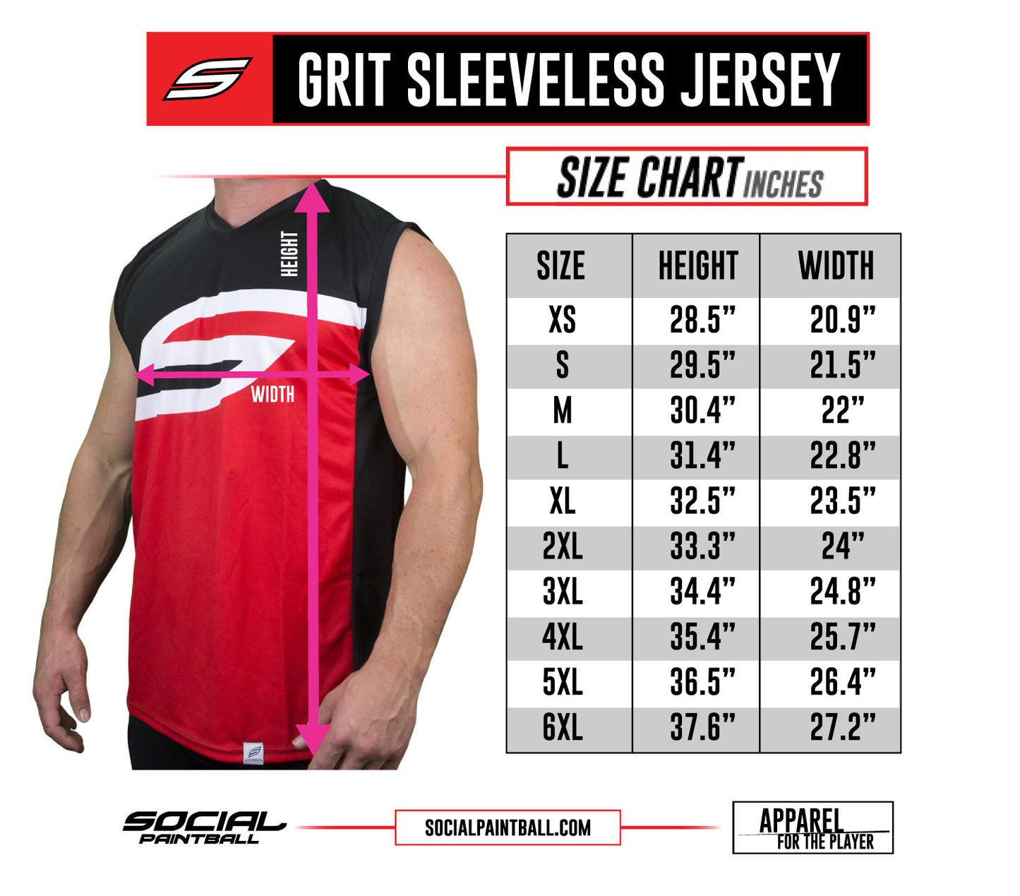 Social Paintball Grit Sleeveless Jersey - Wings