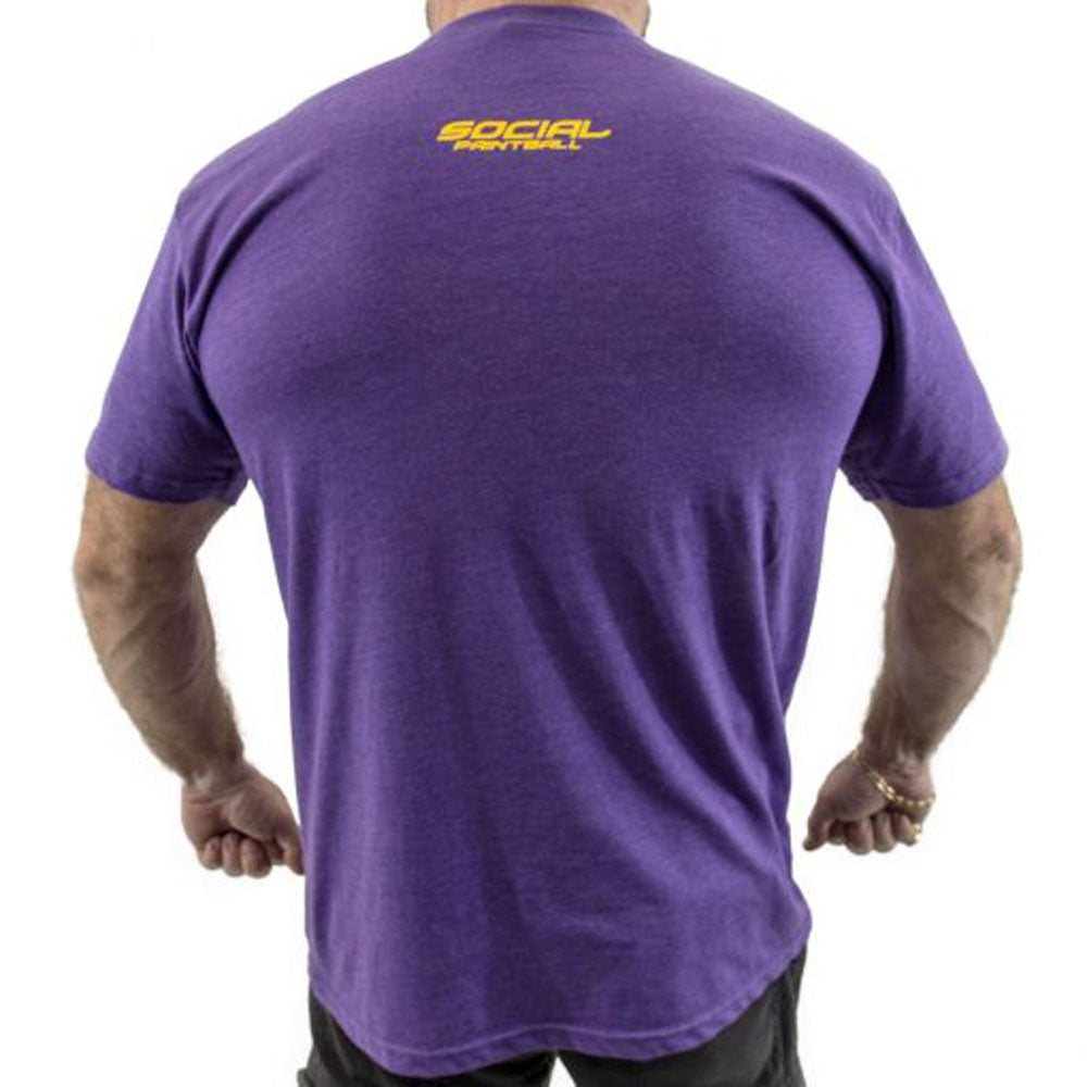 Social Paintball "Insert Motivational Slogan Here" Purple T-shirt - Large - Social Paintball