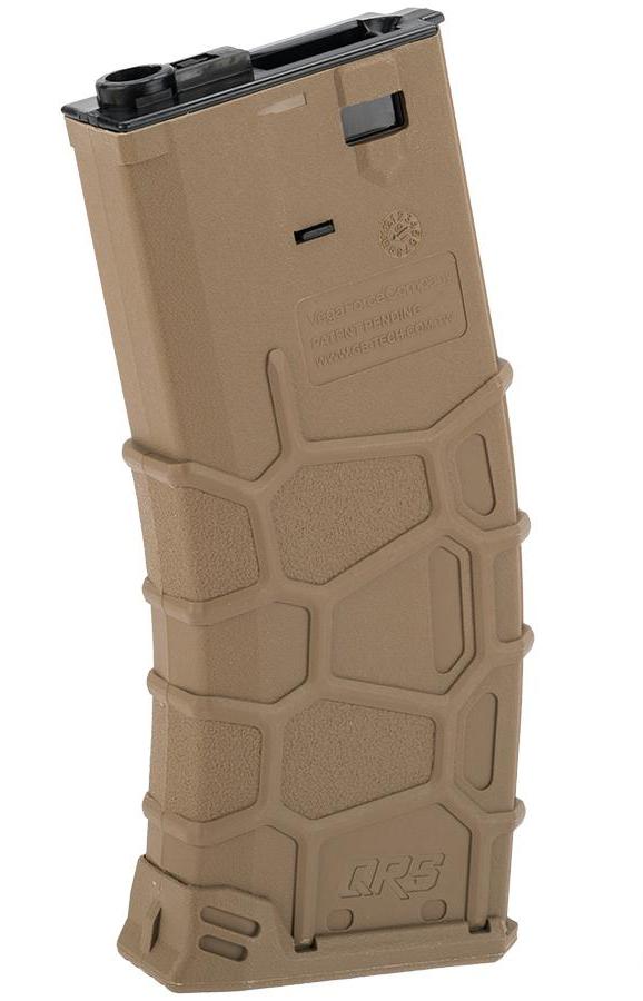 VFC QRS Polymer Magazine for M4 / M16 Series Airsoft AEGs 300rd Hi-Cap / Tan - Elite Force
