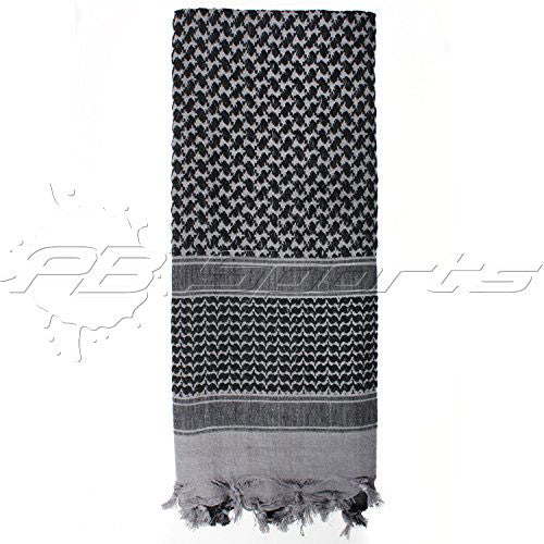 Valken Outdoor Shemagh Scarf - Grey/Black - Valken Paintball