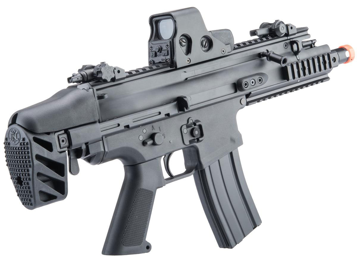 Cybergun FN Herstal-Licensed Advanced SCAR-SC Compact Airsoft AEG w/ QD Spring & MOSFET by CYMA - Black