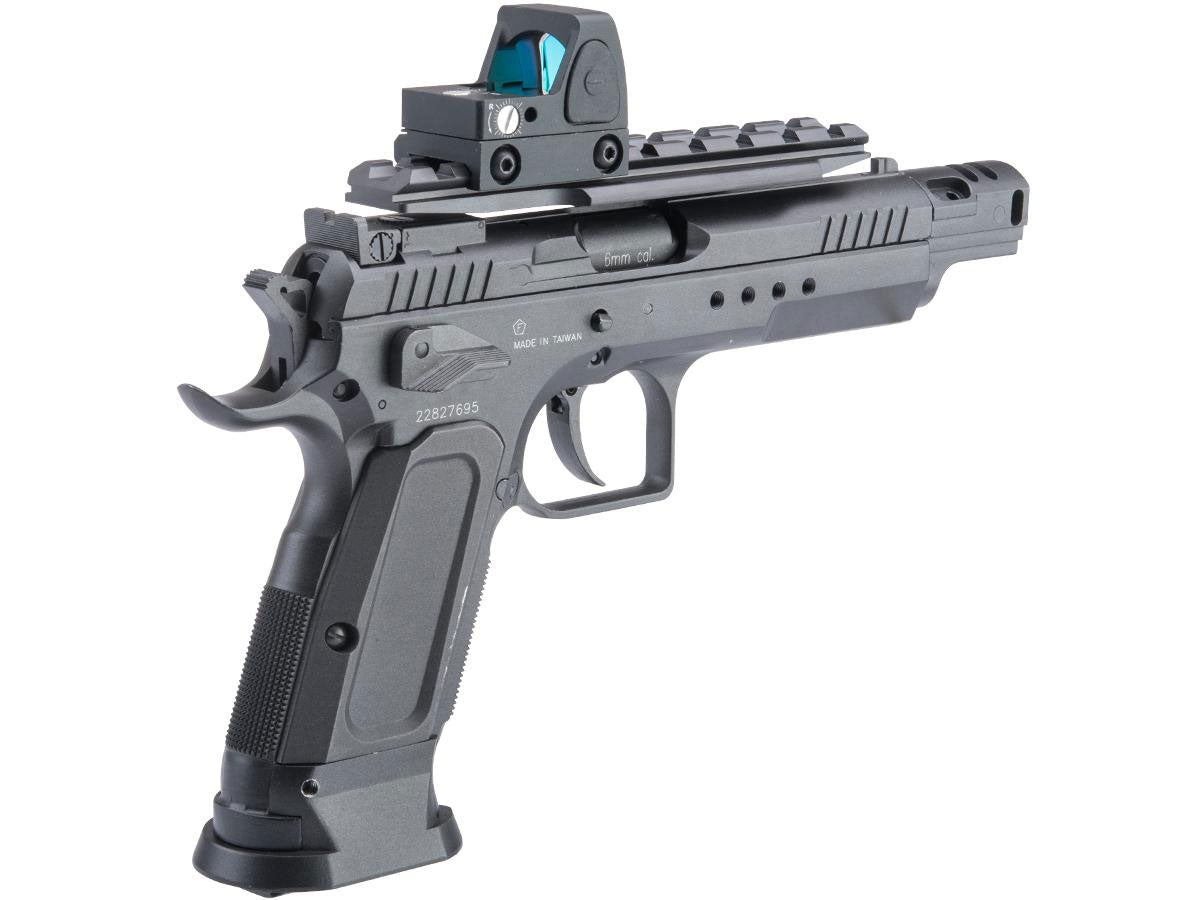 Cybergun Tanfoglio Licensed Limited Edition Custom Airsoft GBB Pistol by KWC - Gold Custom/Black