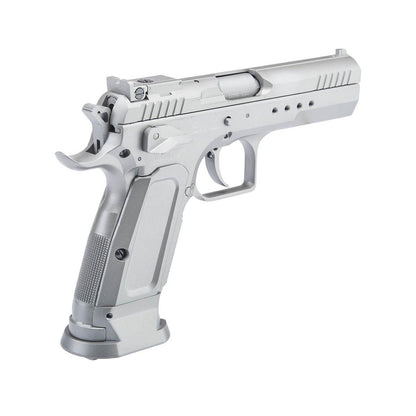 Cybergun Tanfoglio Licensed Limited Edition Custom Airsoft GBB Pistol by KWC - Silver