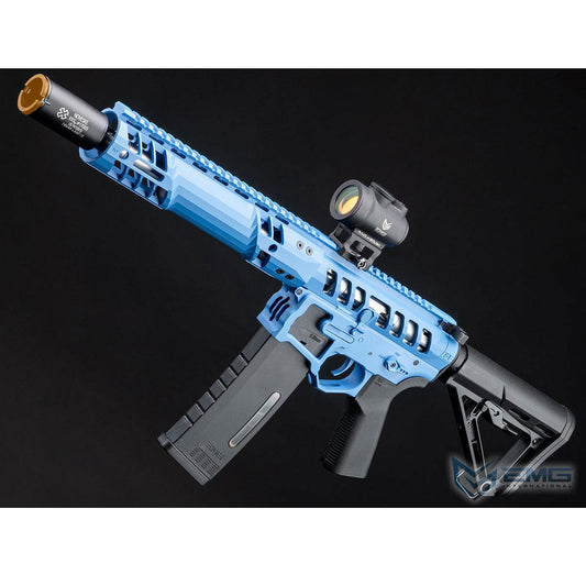EMG F-1 Firearms UDR-15 Skeletonized AR-15 Airsoft AEG Rifle w/ GATE Aster Programmable MOSFET - SBR - Blue