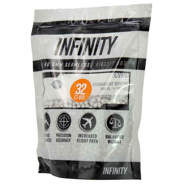 Valken Infinity BIO BBs 1kg Bag - White