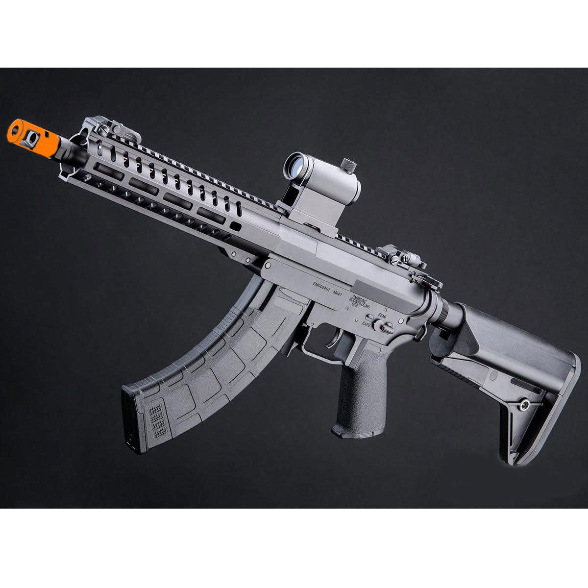 EMG CMMG Licensed MK47 Banshee SBR Ver2 Airsoft AEG Rifle w/ Platinum QBS Gearbox - 400 FPS