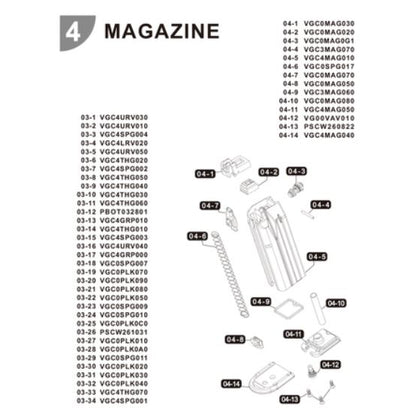 Elite Force Walther PPQ GBB Airsoft Magazine Rebuild Kit