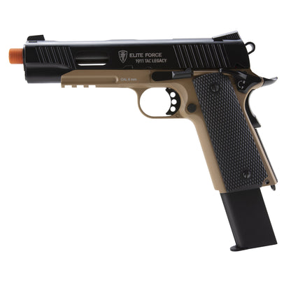 Elite Force 1911 Tac Airsoft Pistol CO2 Blowback - Legacy Edition - Black/Tan