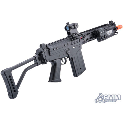6mmProShop FAL Carbine Airsoft AEG w/ M-LOK Handguard - Carbine Barrel - Folding Stock