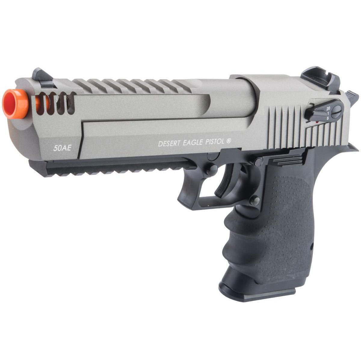 Cybergun Magnum Research Licensed Desert Eagle L6 Semi Auto CO2 Gas Blowback Airsoft Pistol by KWC - 2-Tone