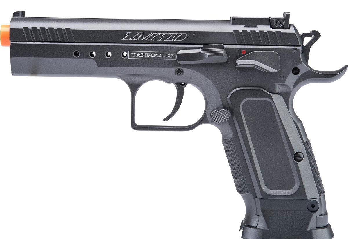 Cybergun Tanfoglio Licensed Limited Edition Custom Airsoft GBB Pistol by KWC - Black