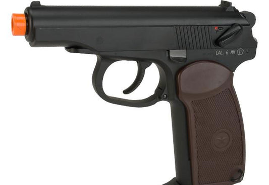 KWC CO2 Powered Russian PM Gas Blowback Airsoft Pistol - Black