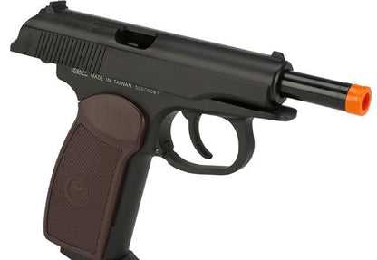KWC CO2 Powered Russian PM Gas Blowback Airsoft Pistol - Black