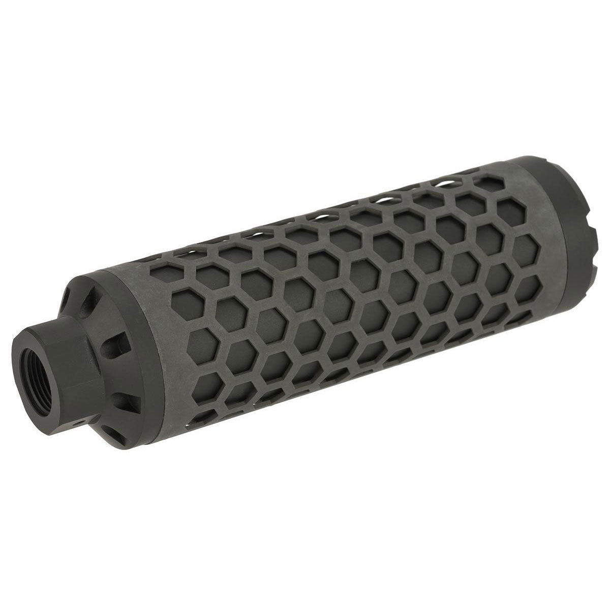 Angel Custom HIVE Airsoft Barrel Extension (130mm / 14mm Pos. / Black)