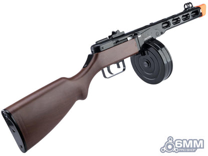 6mmProShop x S&T PPSH-41 WWII Electric Blowback Airsoft AEG Submachine Gun - Faux Wood
