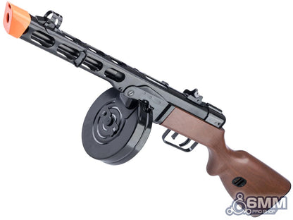 6mmProShop x S&T PPSH-41 WWII Electric Blowback Airsoft AEG Submachine Gun - Faux Wood