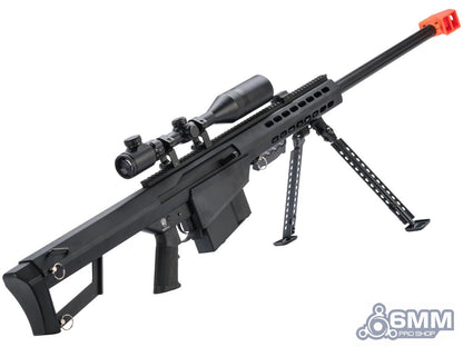 6mmProShop Barrett Licensed M82A1 Bolt Action Powered Airsoft Sniper Rifle