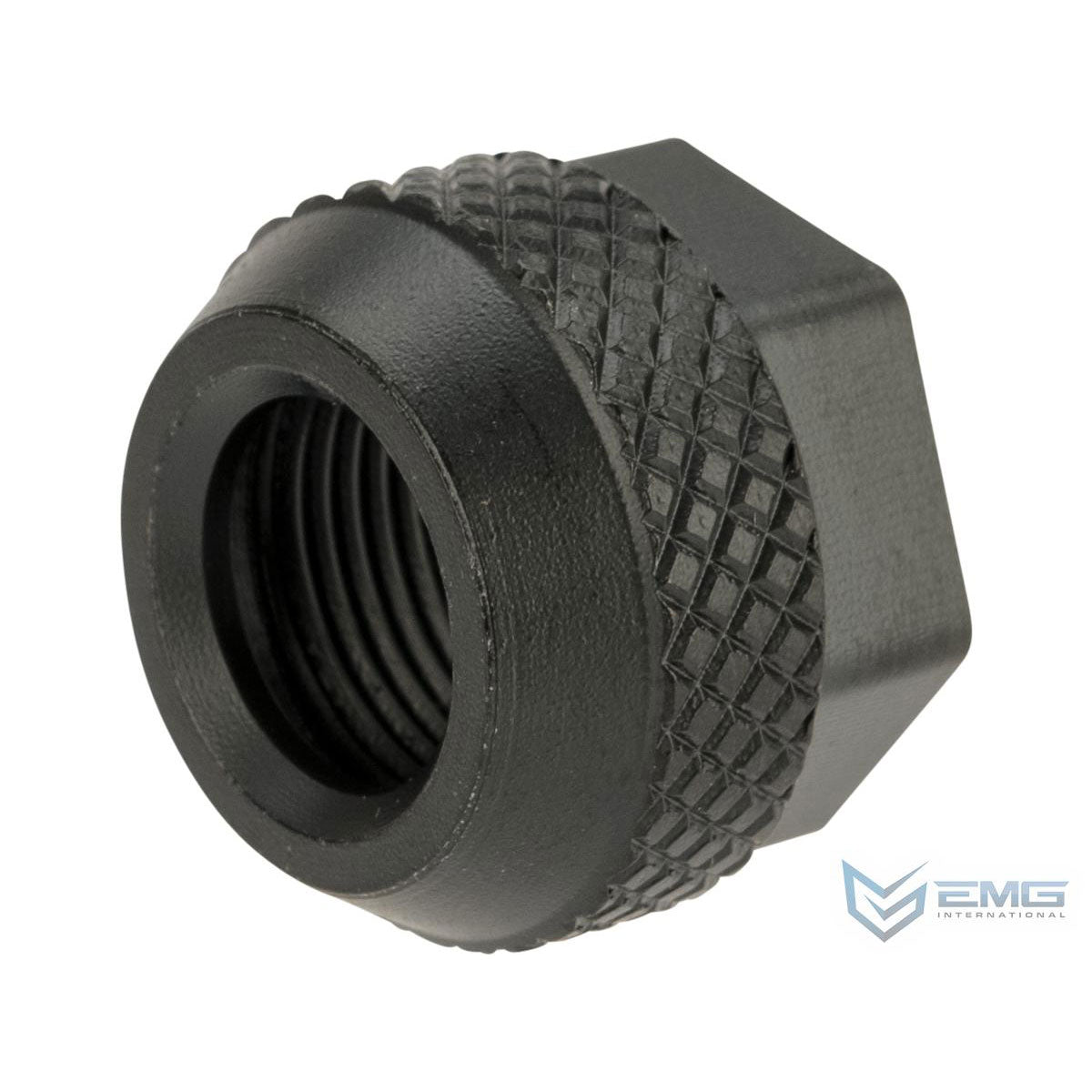 EMG / Salient Arms International Steel Convex Thread Protector for Airsoft Pistols - 14mm Negative Thread